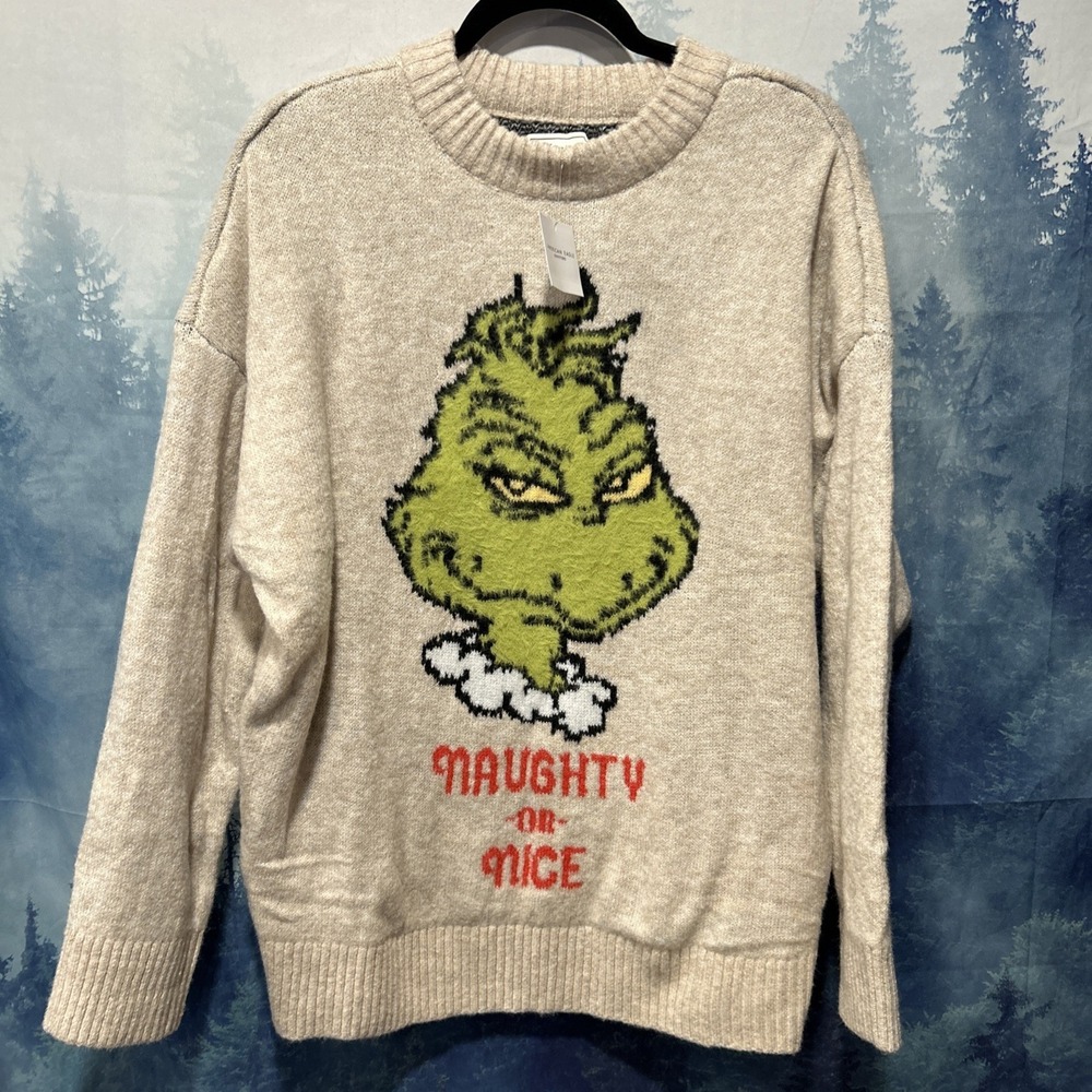 American Eagle‎ Grinch Oversized Sweater Women's Sz Medium